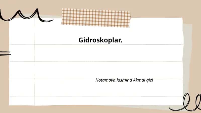 Gidroskoplar