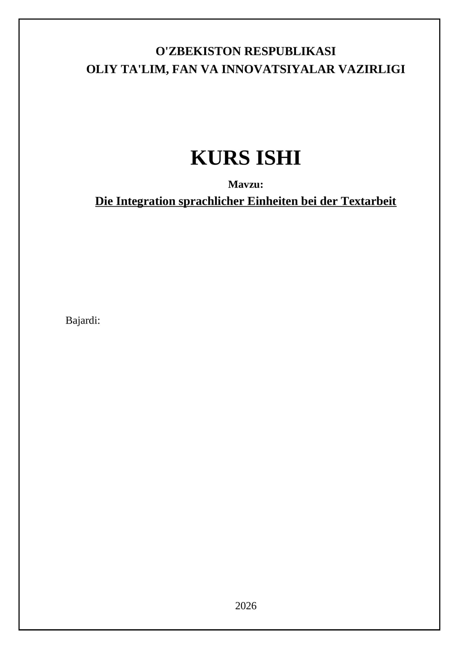 Die Integration sprachlicher Einheiten bei der Textarbeit