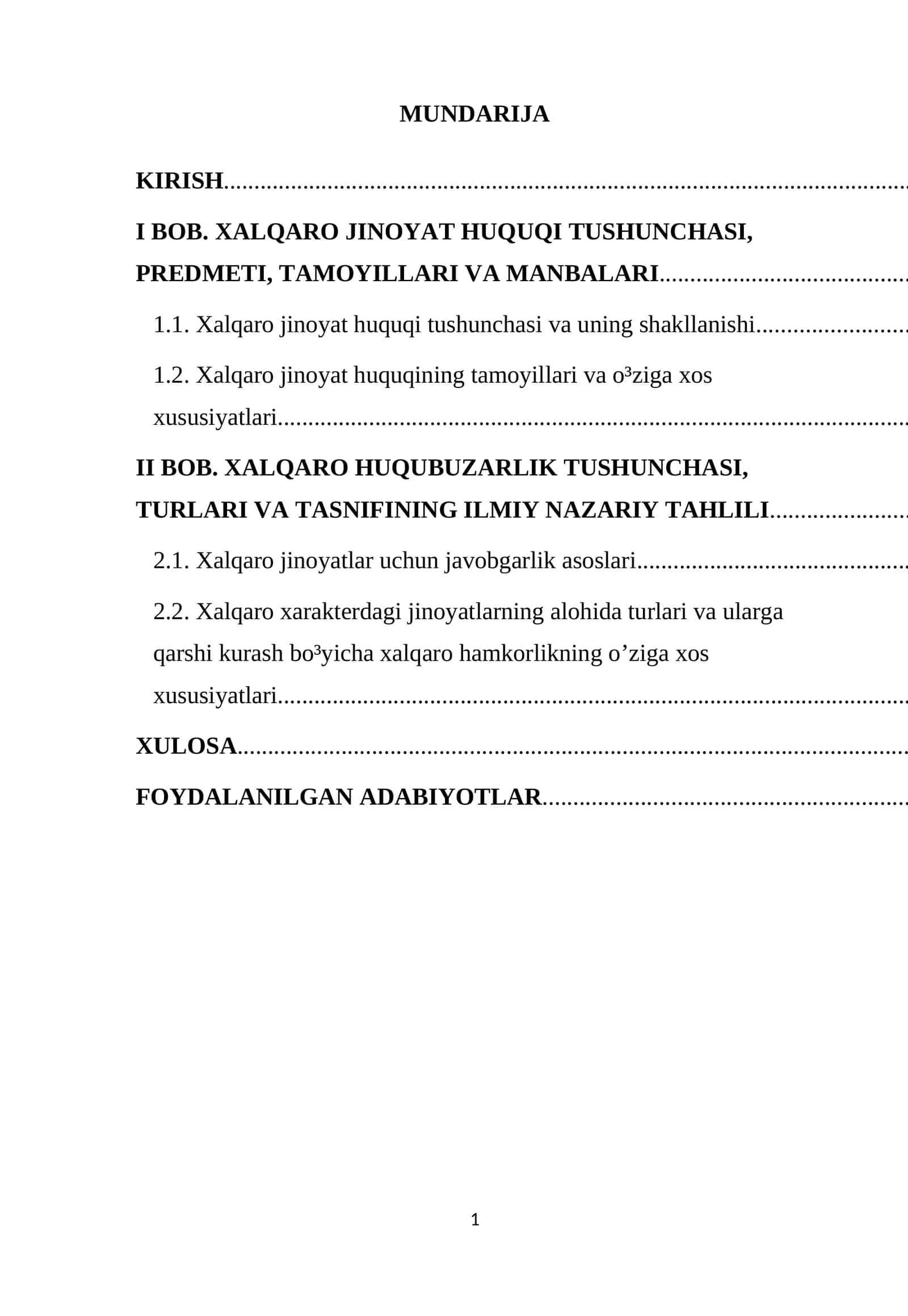 Xalqaro jinoyat huquqi