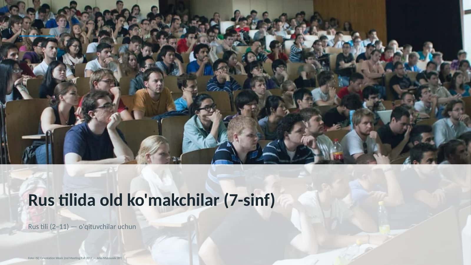 Rus tilida old ko'makchilar (7-sinf)
