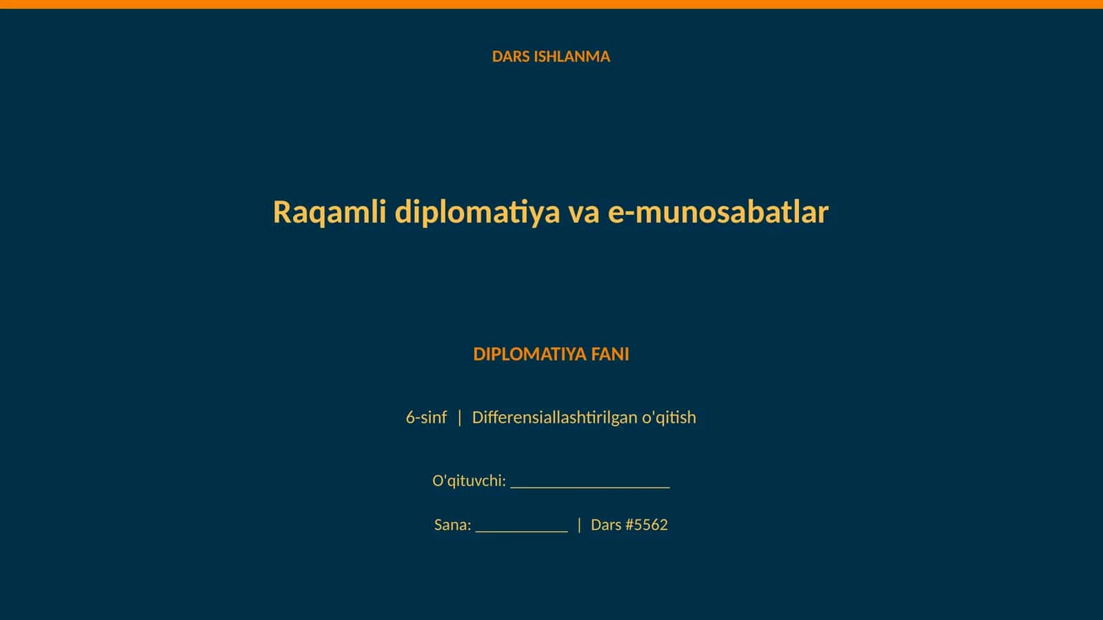 Raqamli diplomatiya va e-munosabatlar