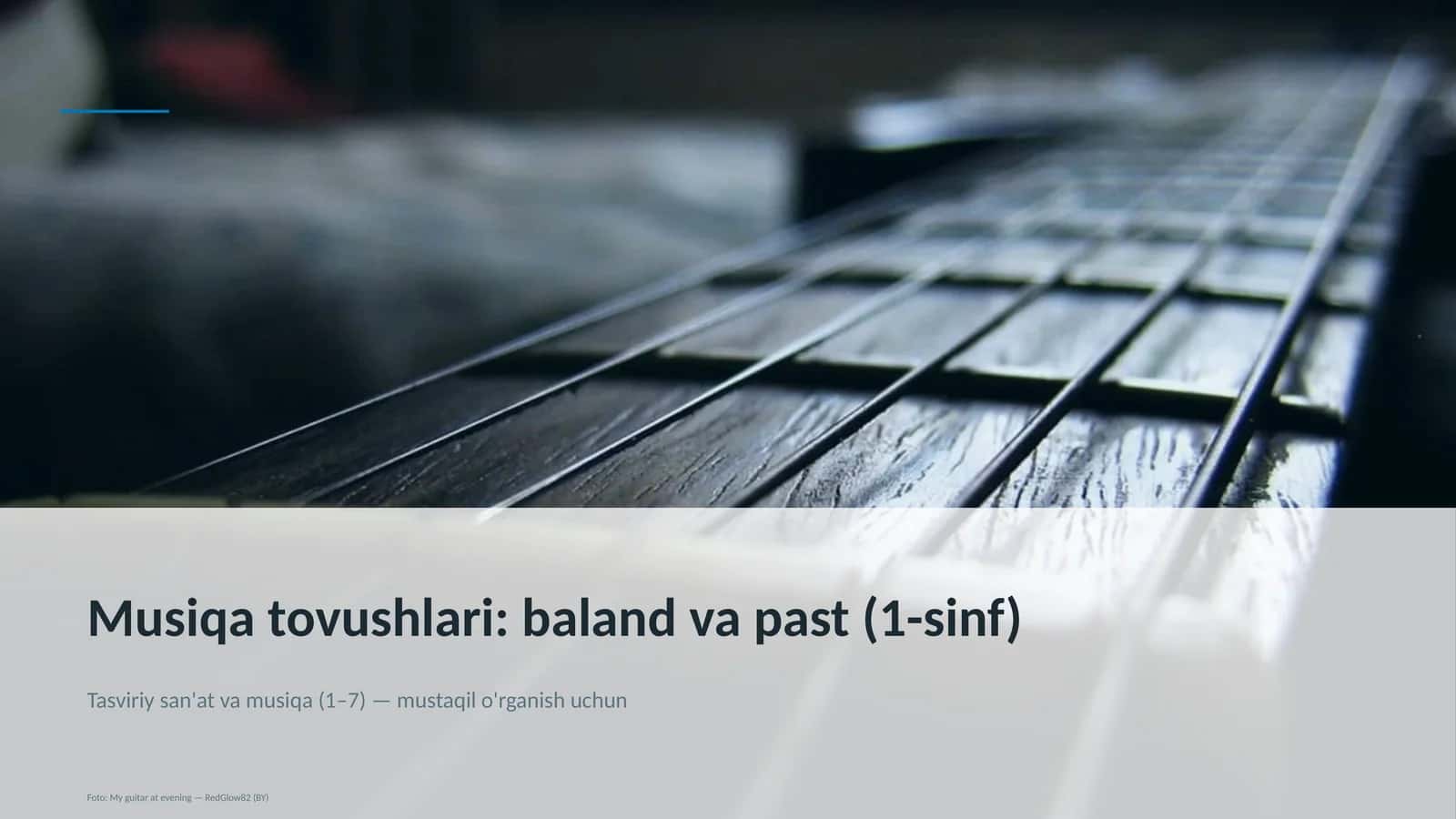 Musiqa tovushlari: baland va past (1-sinf)