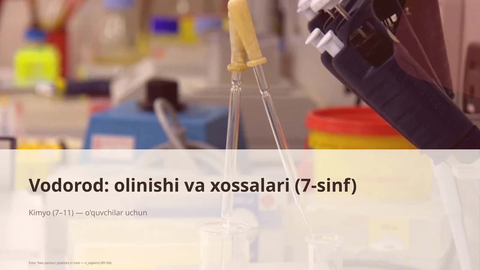 Vodorod: olinishi va xossalari (7-sinf)