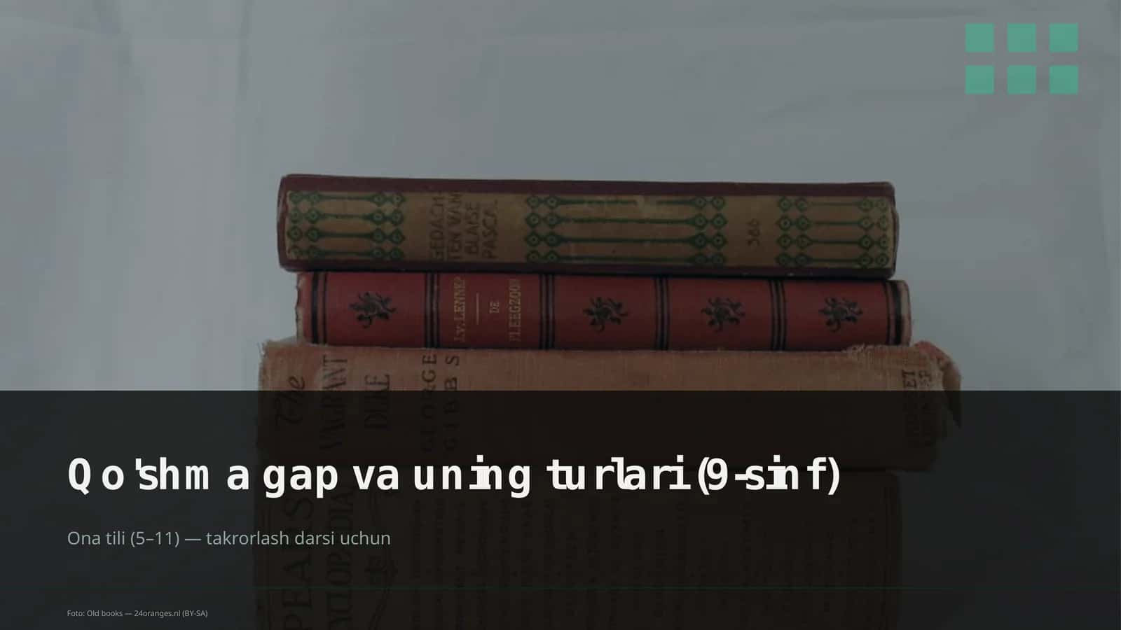 Qo'shma gap va uning turlari (9-sinf)