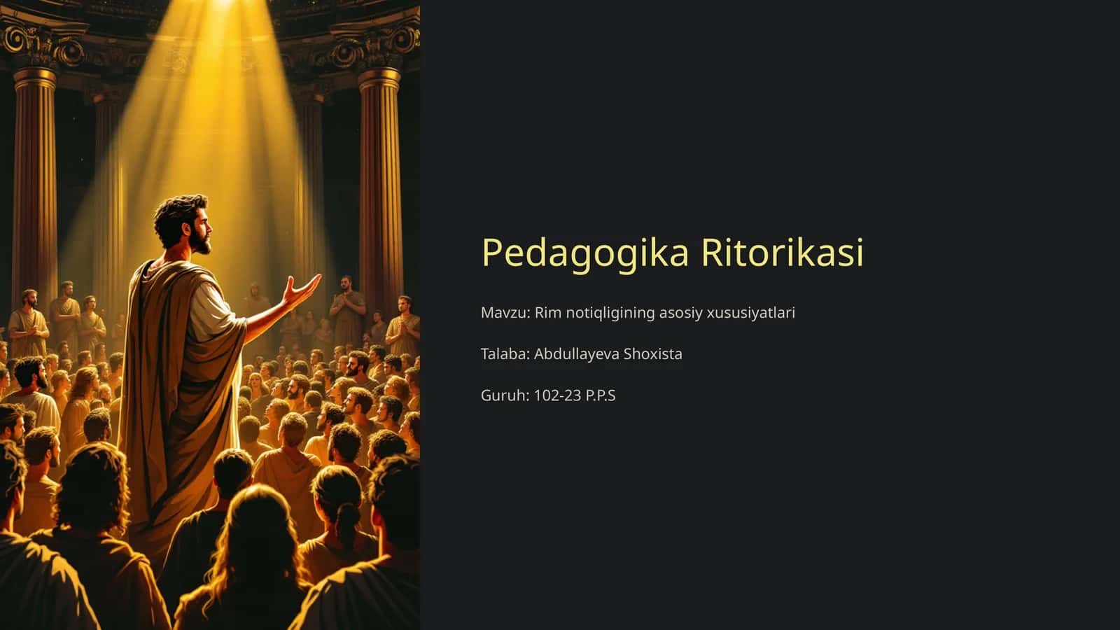 Pedagogika Ritorikasi