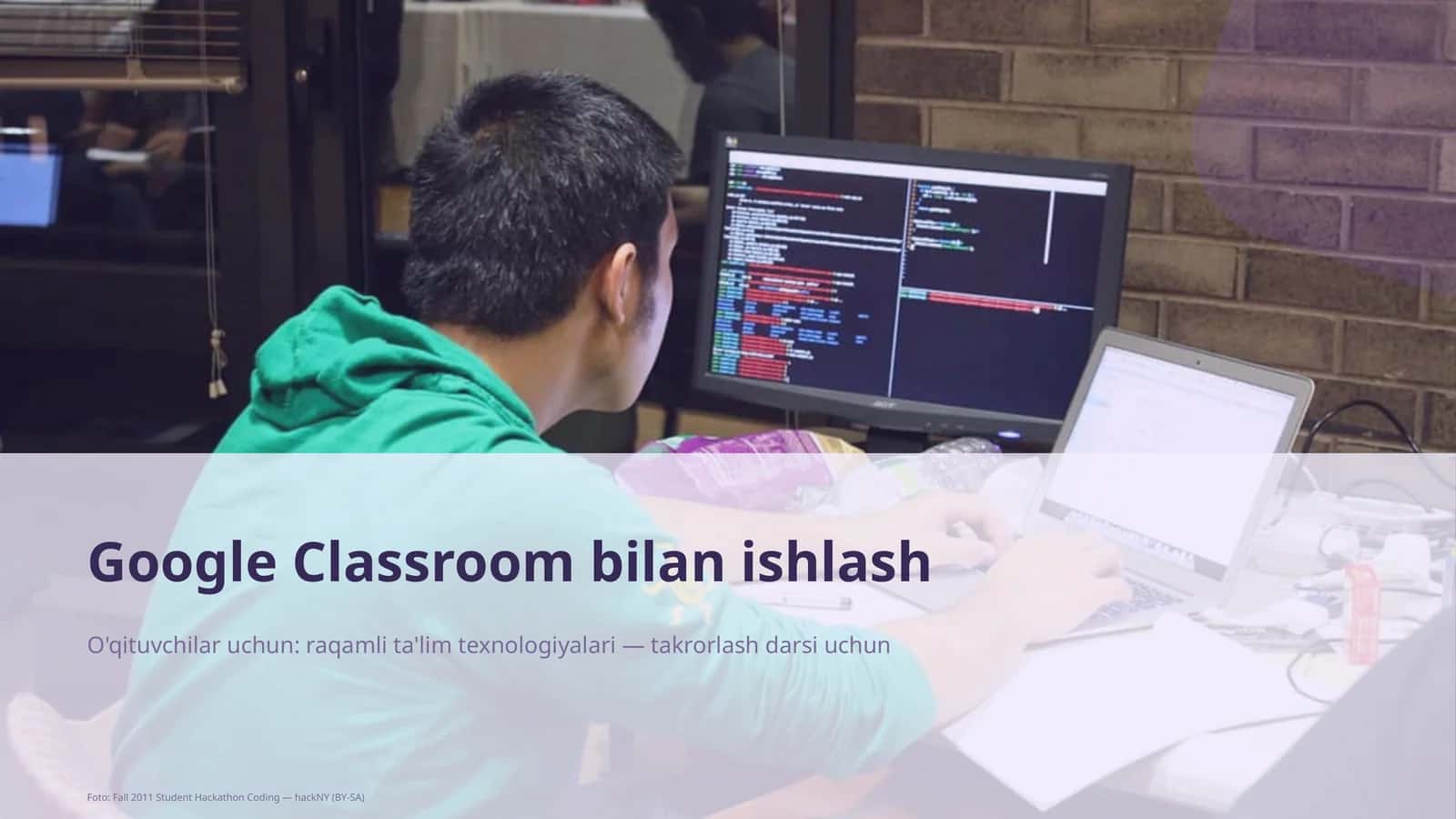 Google Classroom bilan ishlash