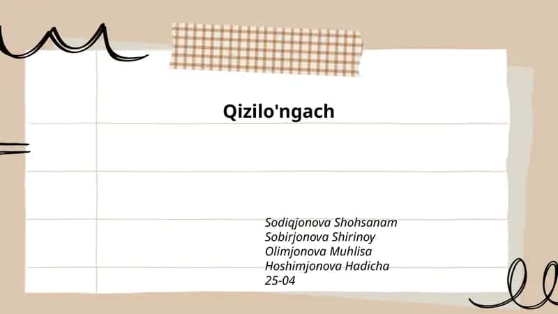 Qizilo'ngach