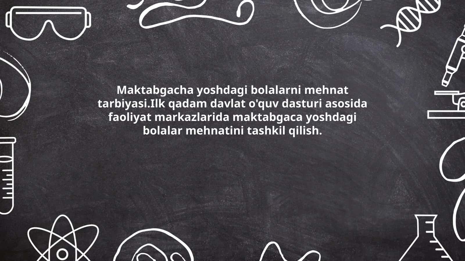 Maktabgacha yoshdagi bolalarni mehnat tarbiyasi