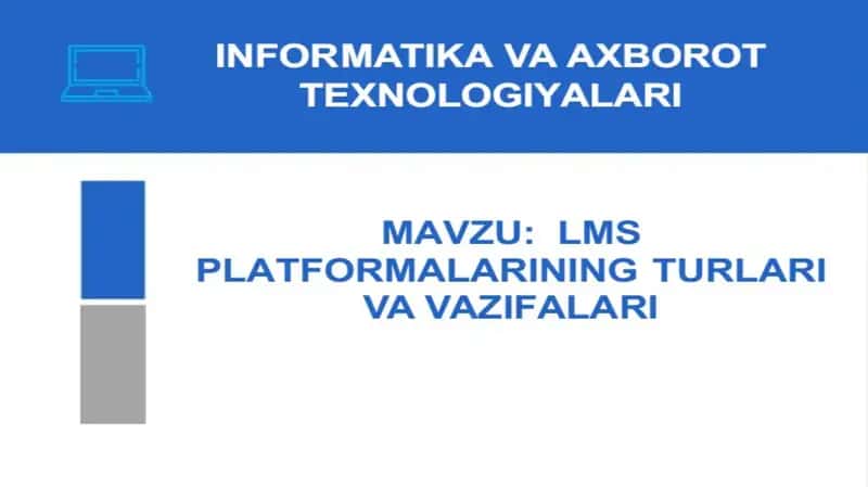 LMS platformalari