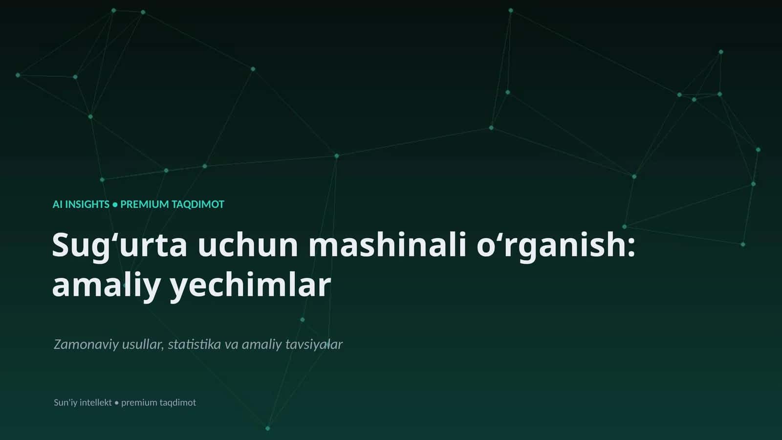 Amaliy yechimlar