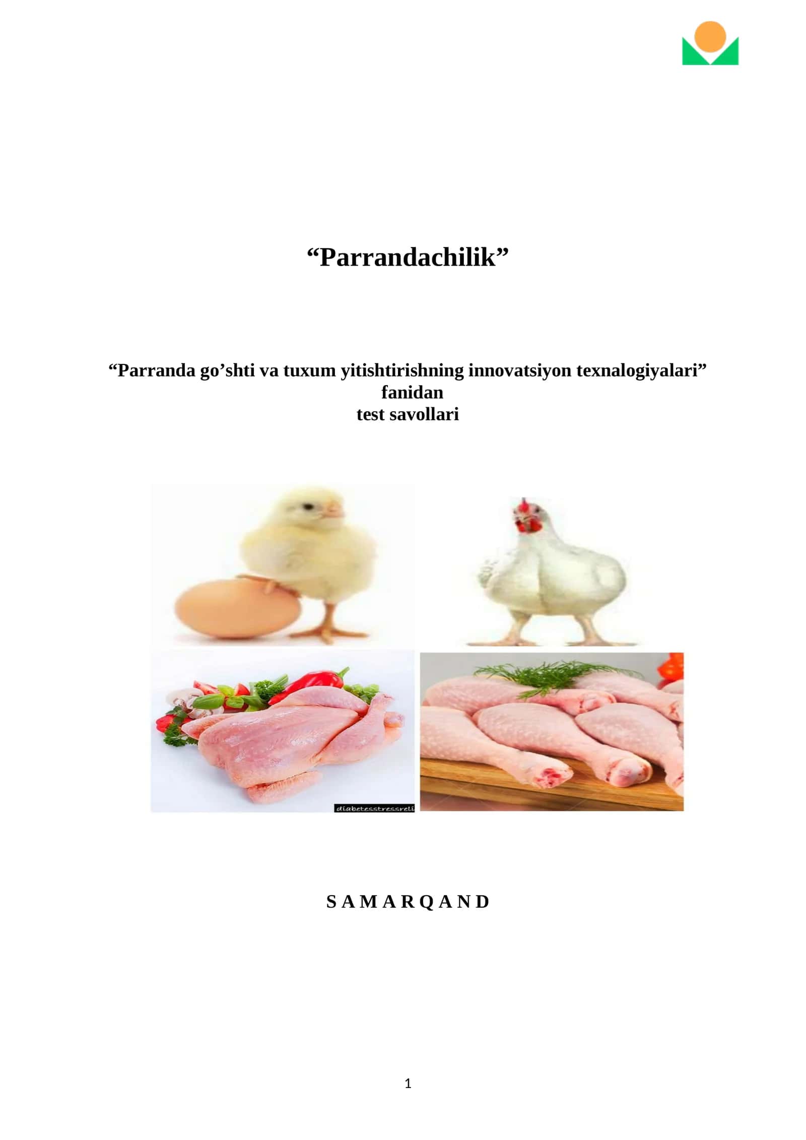 Parrandachilik test sinovlari
