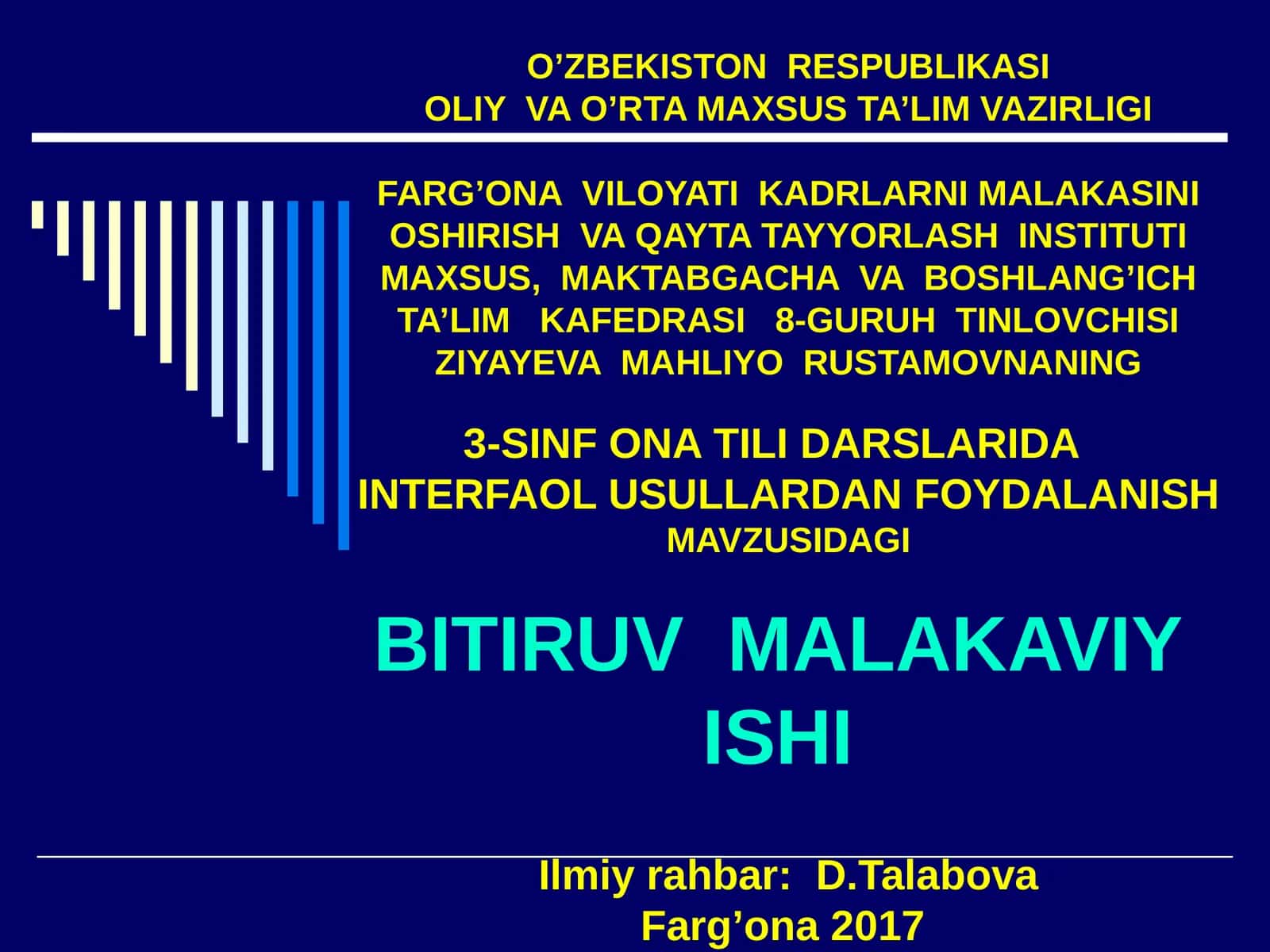 3-Sinf Ona Tili Darslari