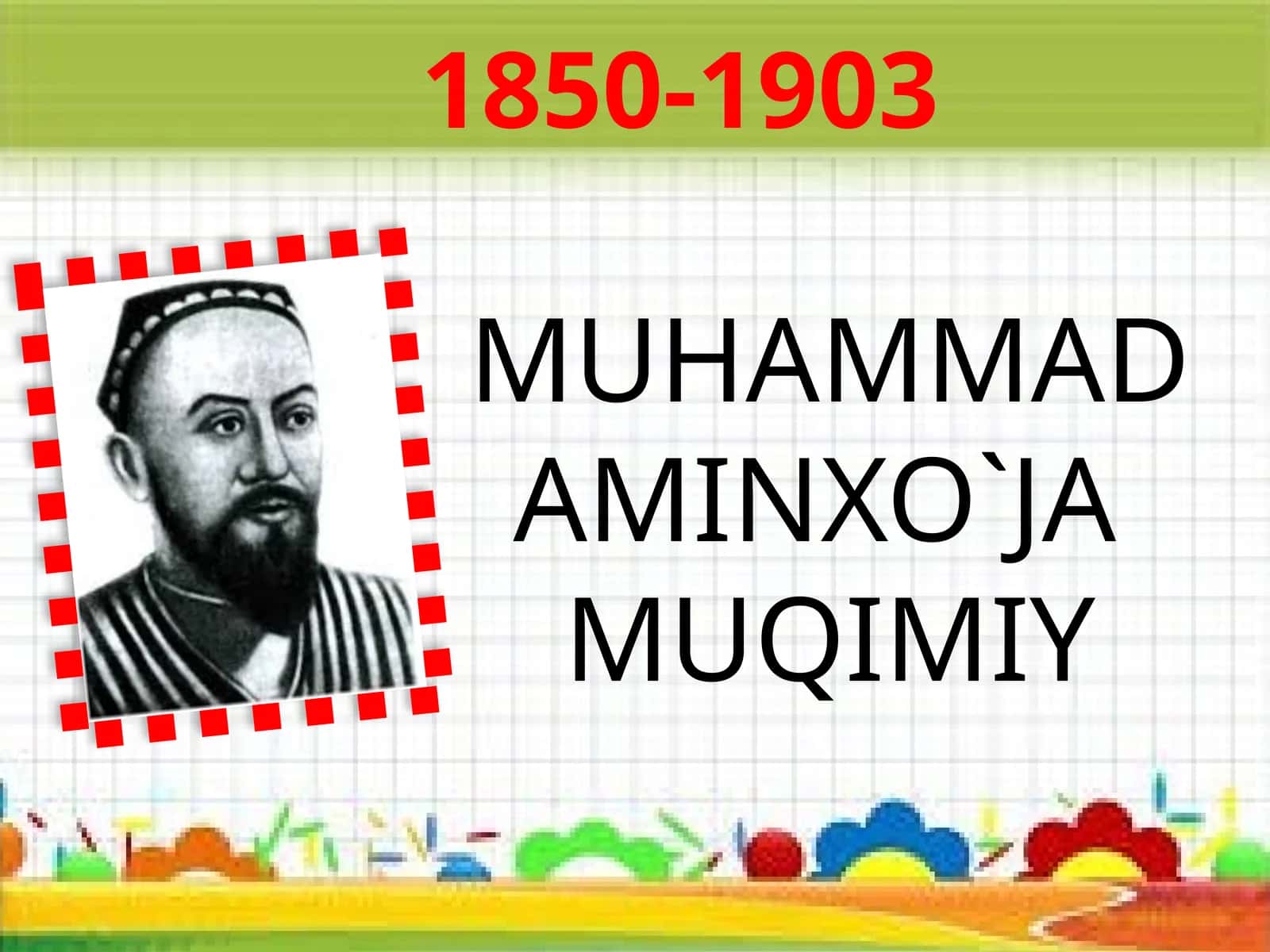 6-sinf Adabiyot fanidan Muqimiy Tanobchilar hikoyasi dars taqdimot