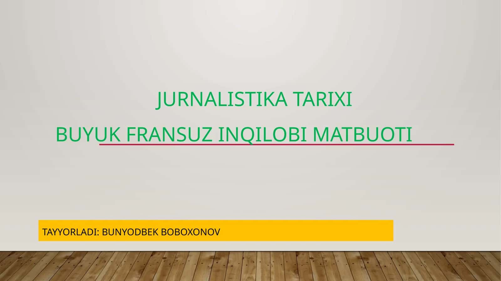 Jurnalistika Tarixi Buyuk Fransuz Inqilobi matbuoti