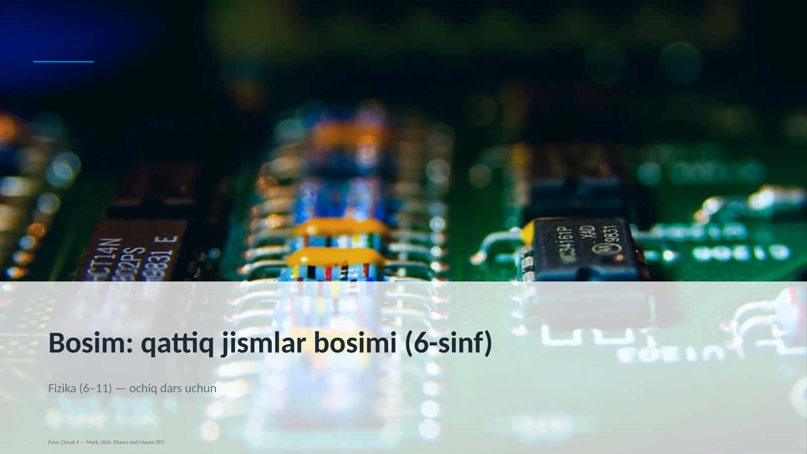 Bosim: qattiq jismlar bosimi (6-sinf)