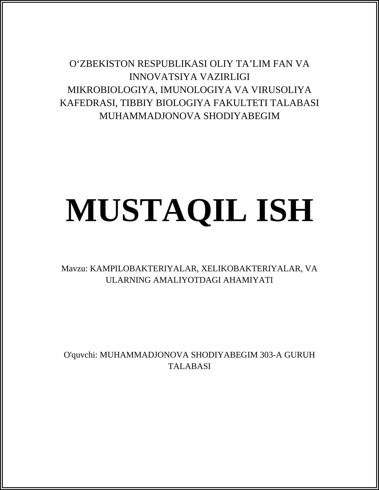 Kampilobakteriyalar