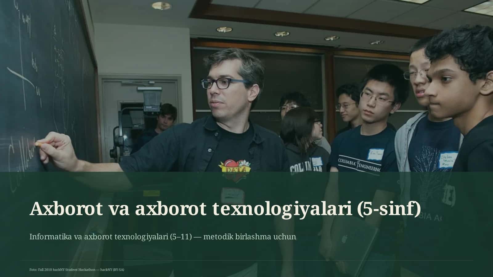 Axborot va axborot texnologiyalari (5-sinf)