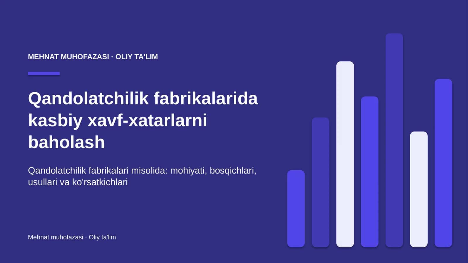 qandolatchilik fabrikalarida kasbiy xavf xatarlarni baholash 7384