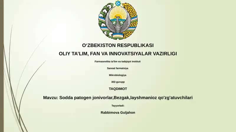 Sodda patogen jonivorlar,Bezgak,layshmanioz qo'zg'atuvchilari