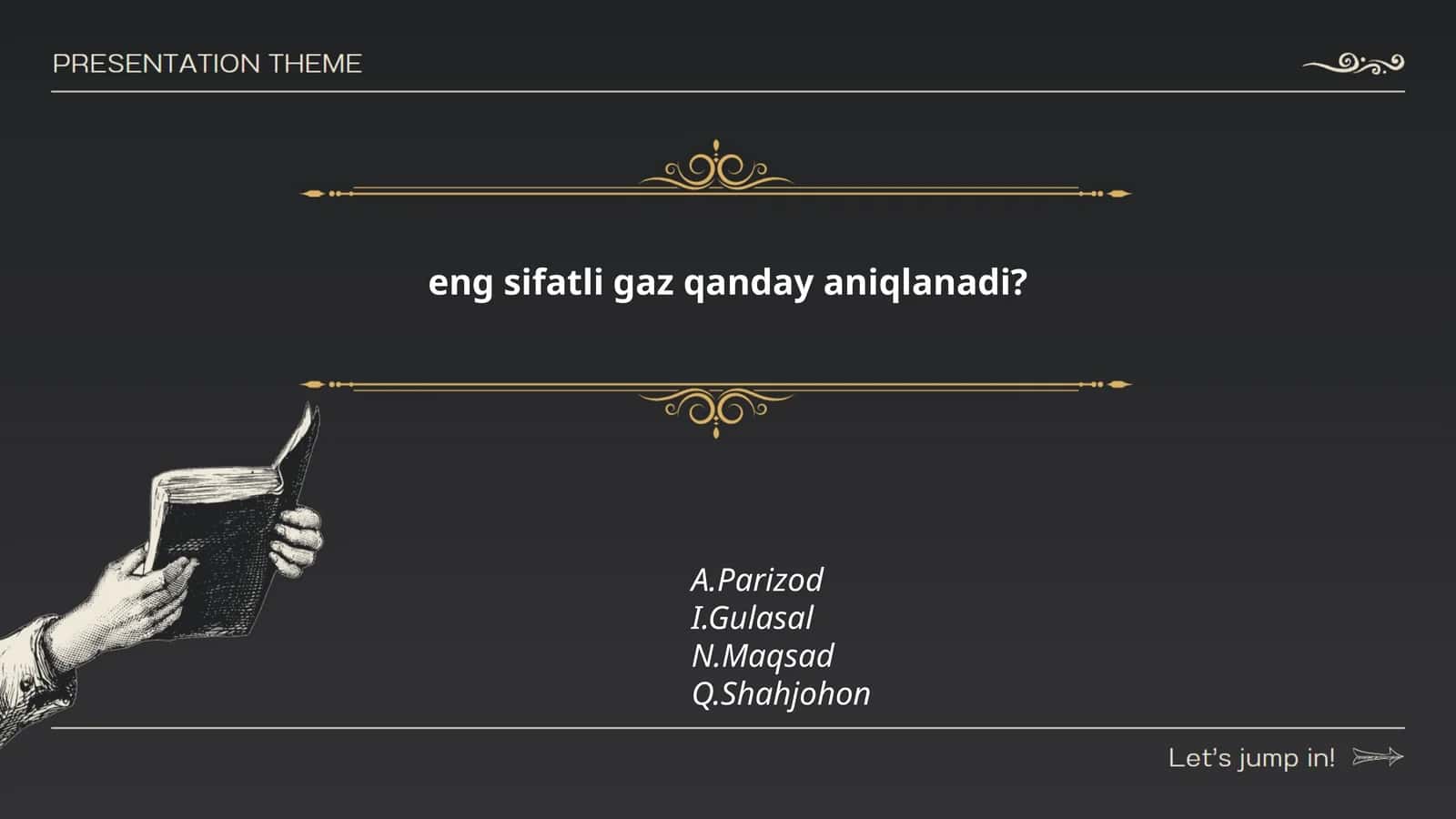 Gaz sifatining umumiy mezonlari