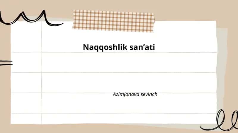Naqqoshlik san’ati