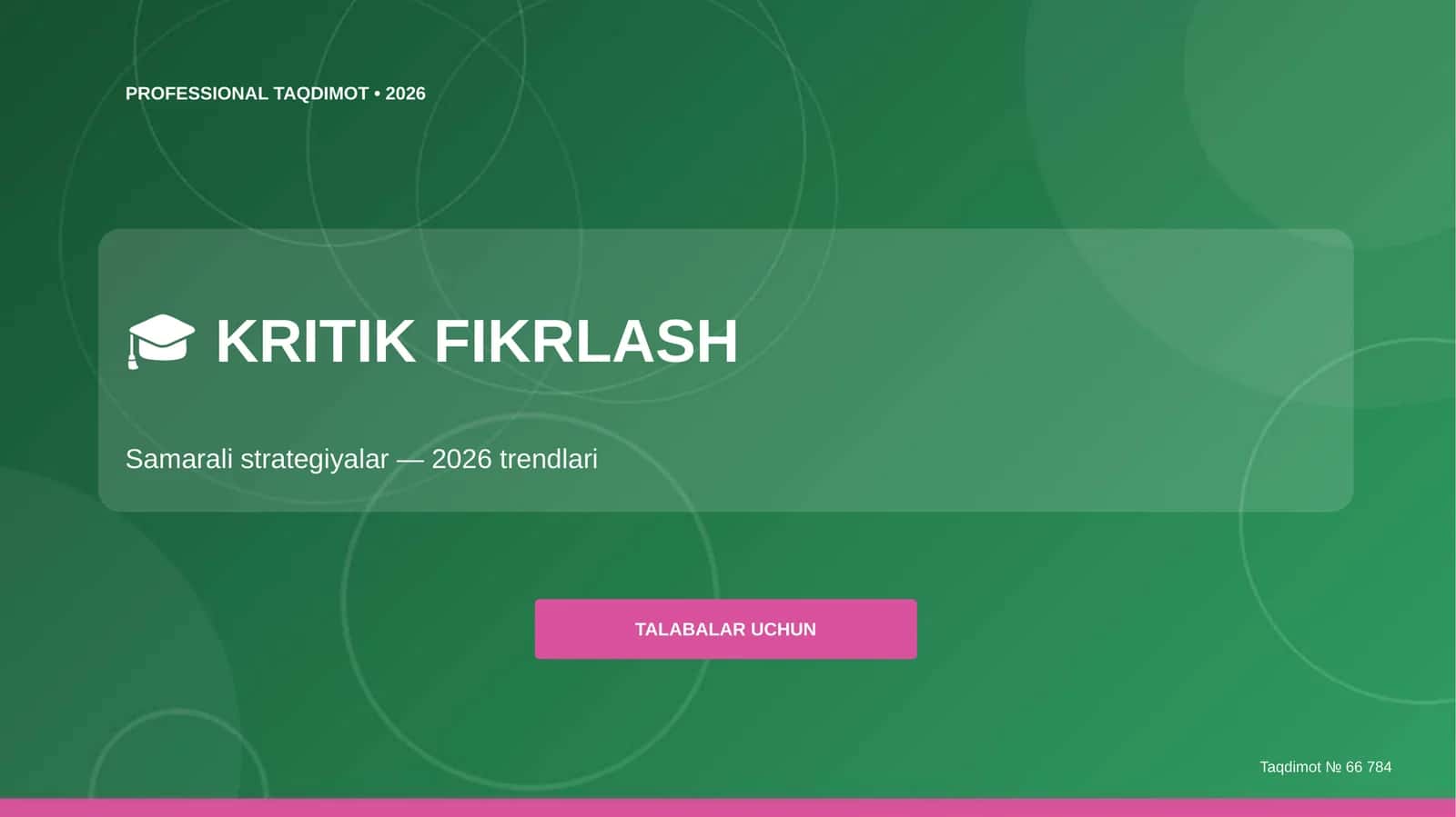 Kritik fikrlash: samarali strategiyalar (2026 trendlari)