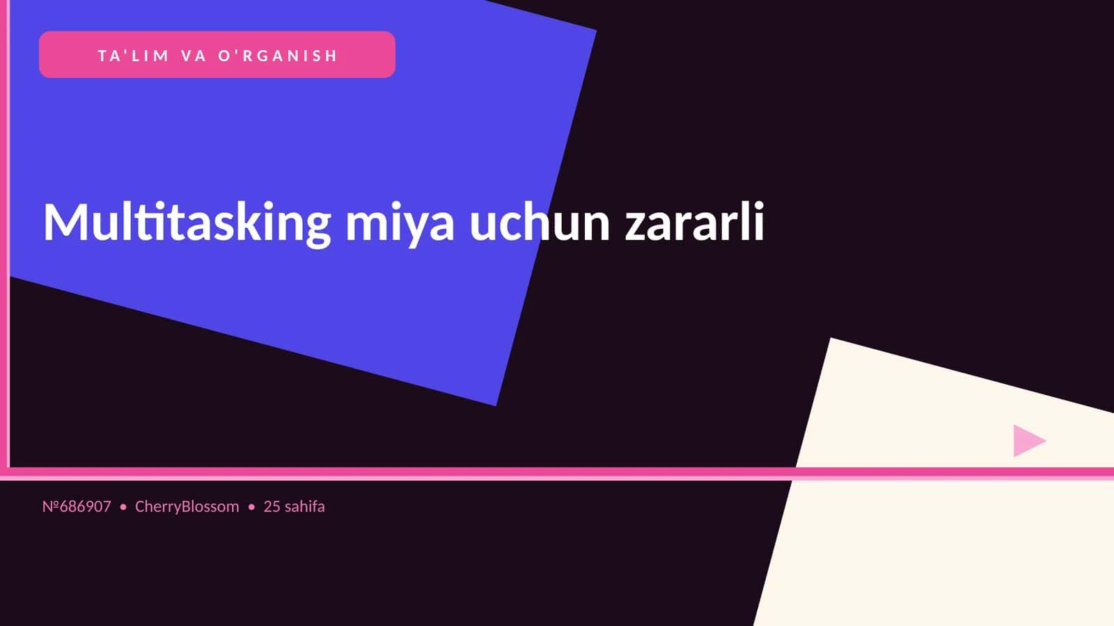 Multitasking miya uchun zararli