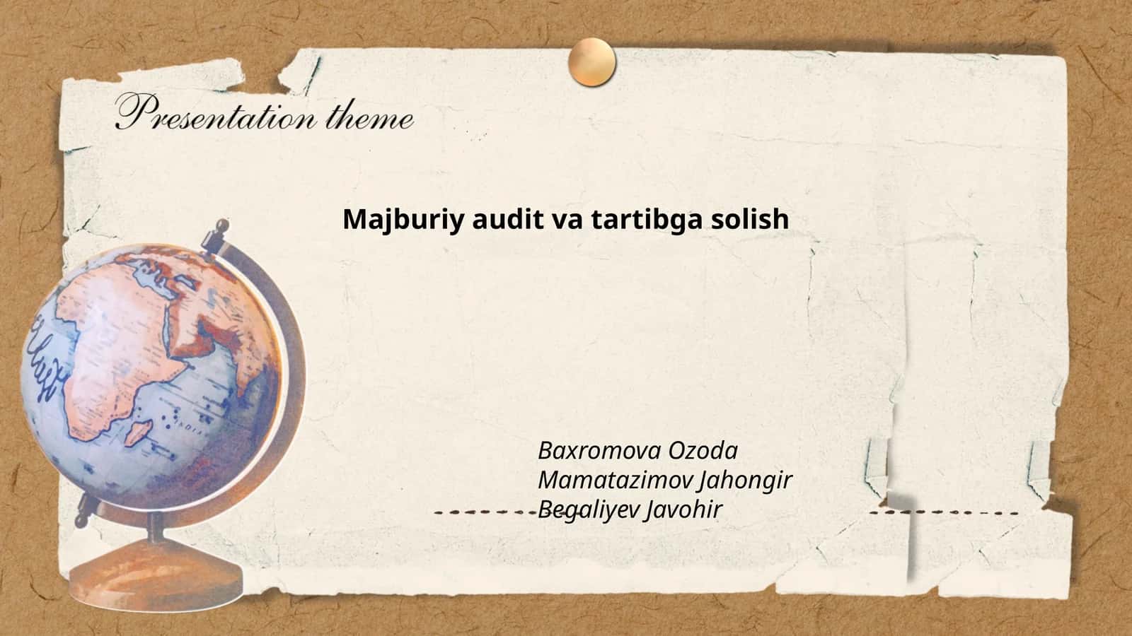 Majburiy audit va tartibga solish