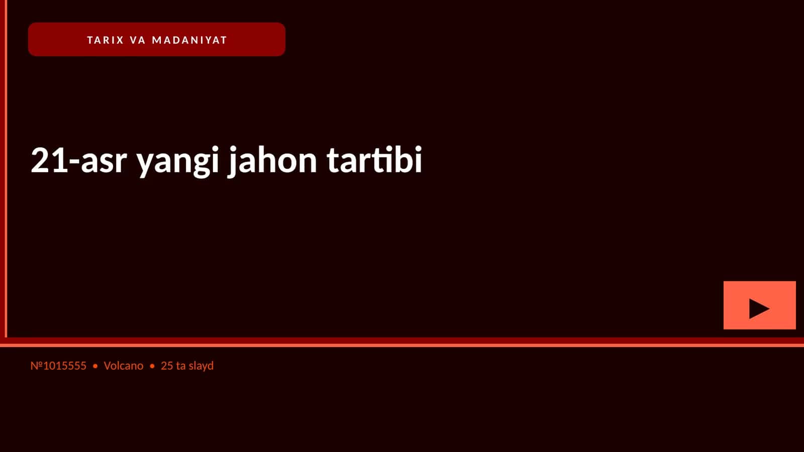 21-asr yangi jahon tartibi