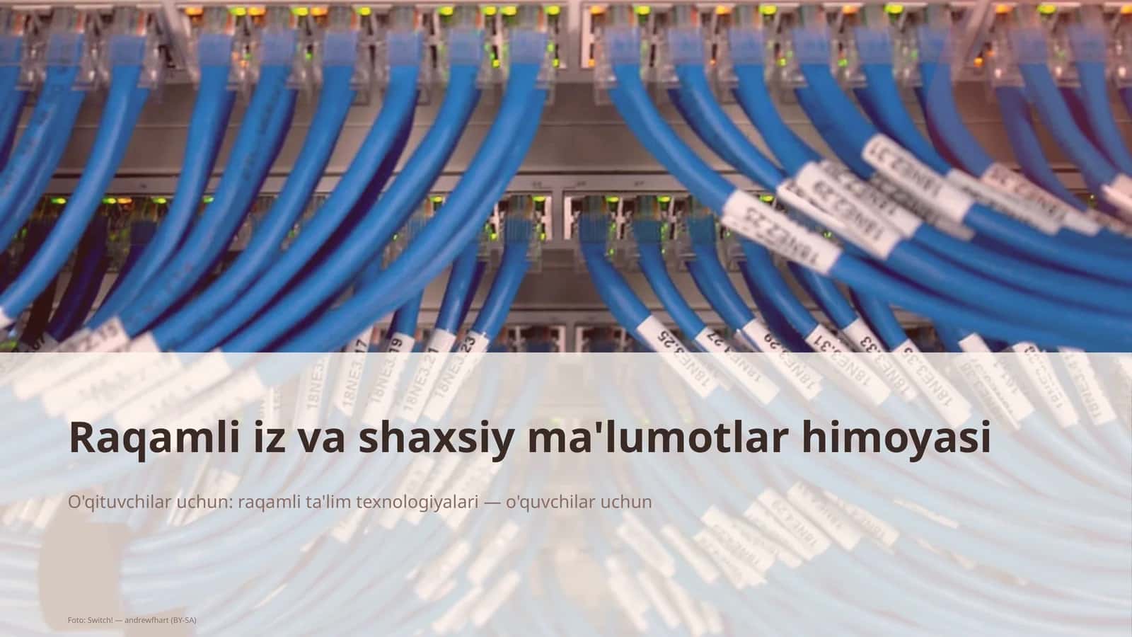 Raqamli iz va shaxsiy ma'lumotlar himoyasi