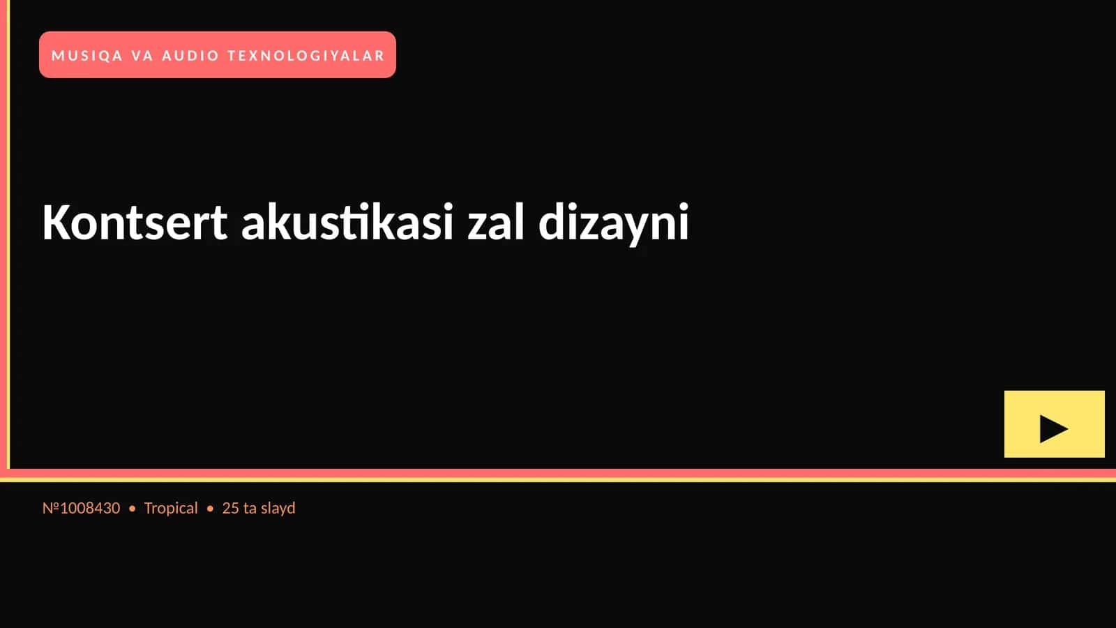 Kontsert akustikasi zal dizayni