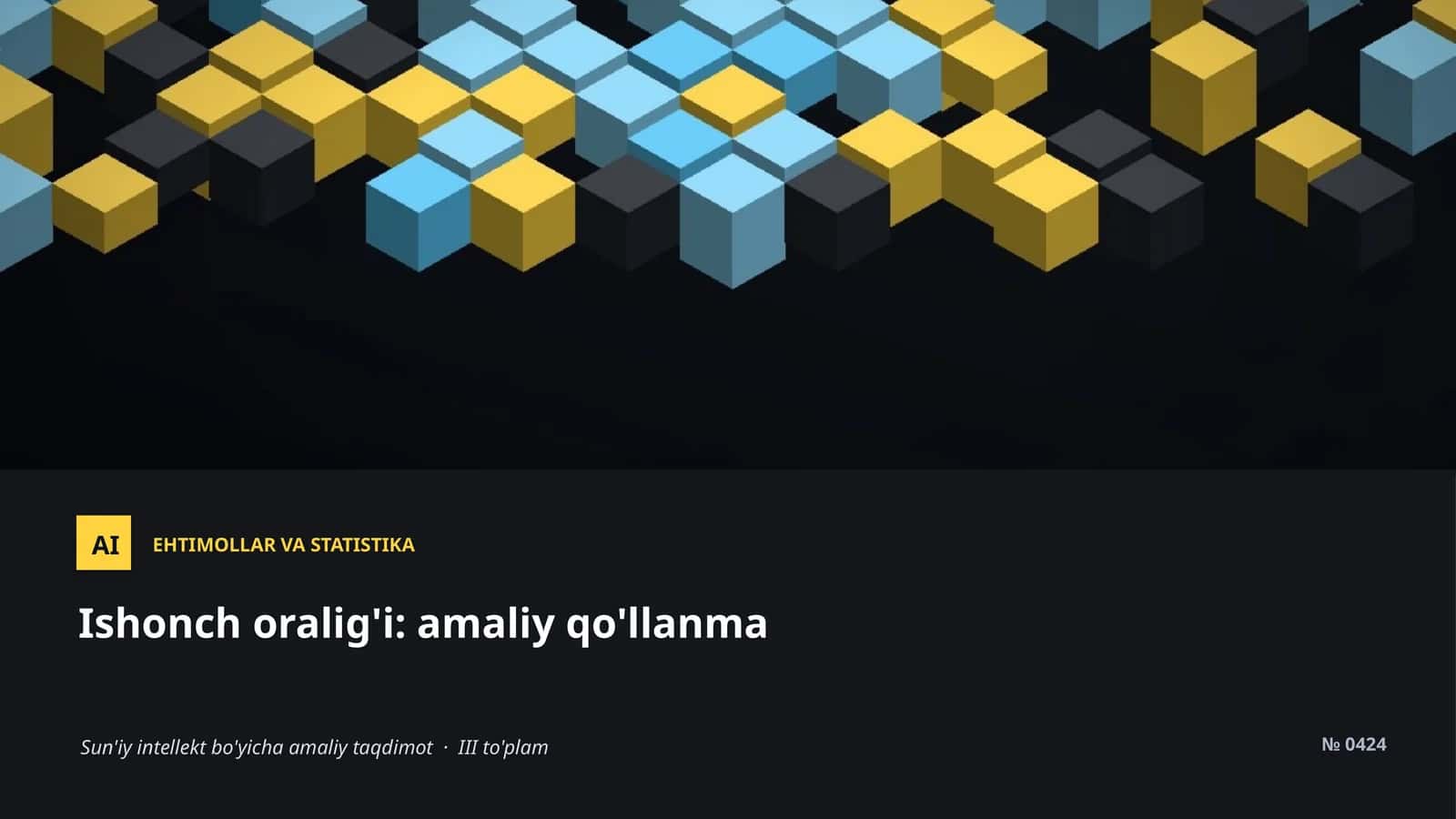 EHTIMOLLAR VA STATISTIKA