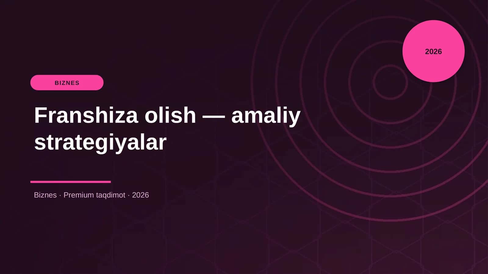 Franshiza olish — amaliy strategiyalar
