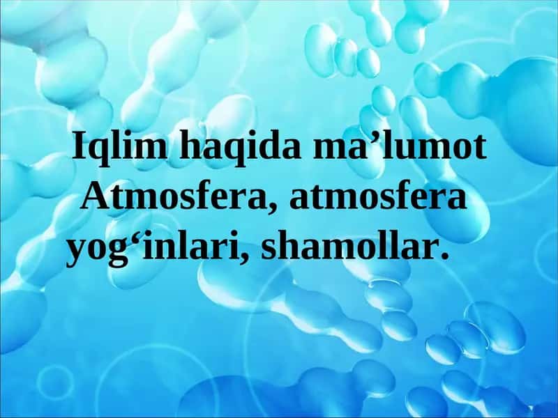 Iqlim va ob-havo