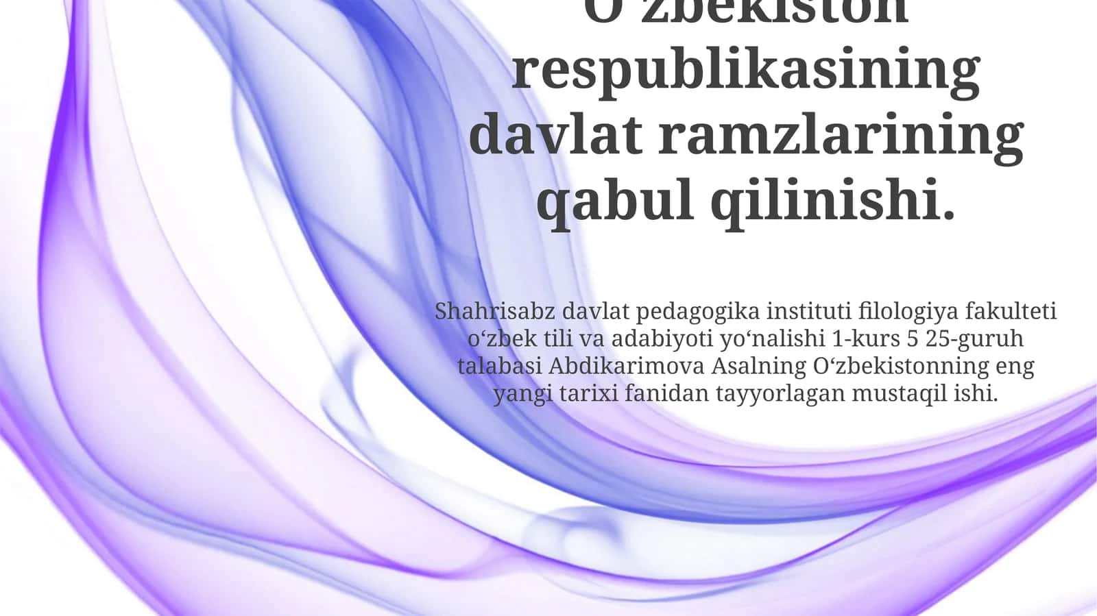 O'zbekiston Respublikasi Davlat Ramzlari: Tarix va Ma'no