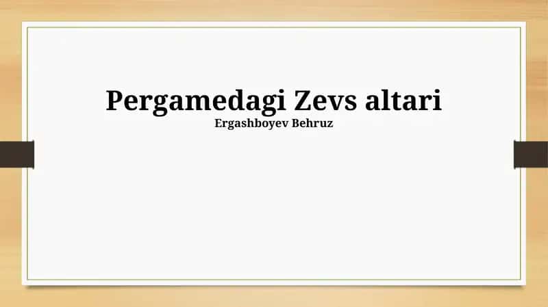 Pergamedagi Zevs altari