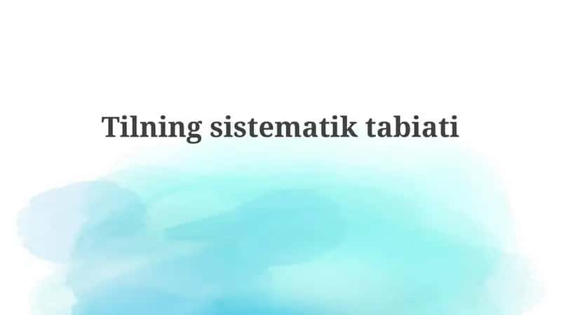 Tilningsistematiktabiati