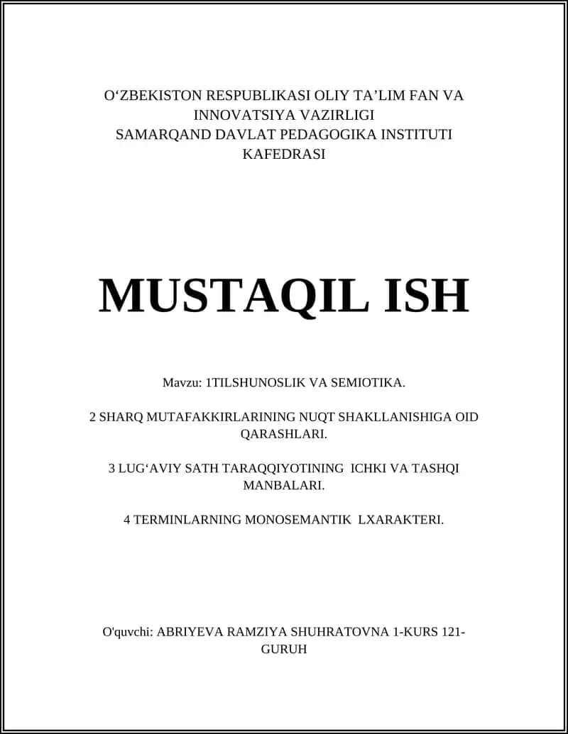 Tilshunoslik va Semiotika