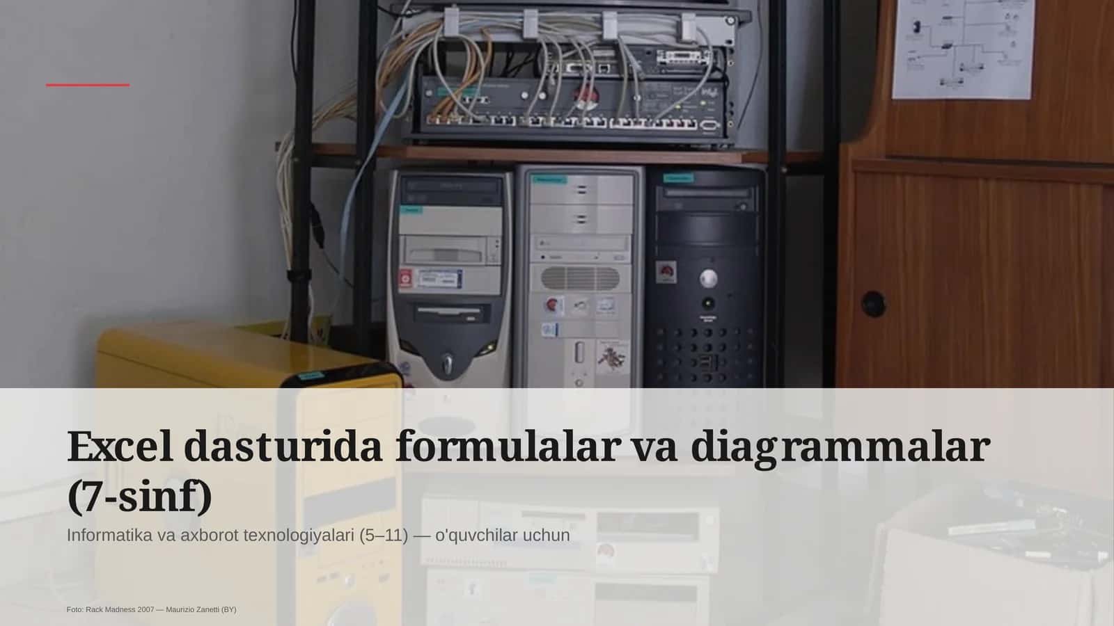Excel dasturida formulalar va diagrammalar (7-sinf)