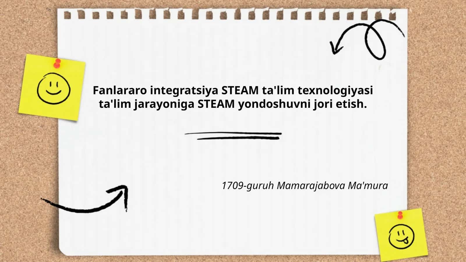 Fanlararo integratsiya STEAM ta'lim texnologiyasi ta'lim jarayoniga STEAM yondoshuvni jori etish
