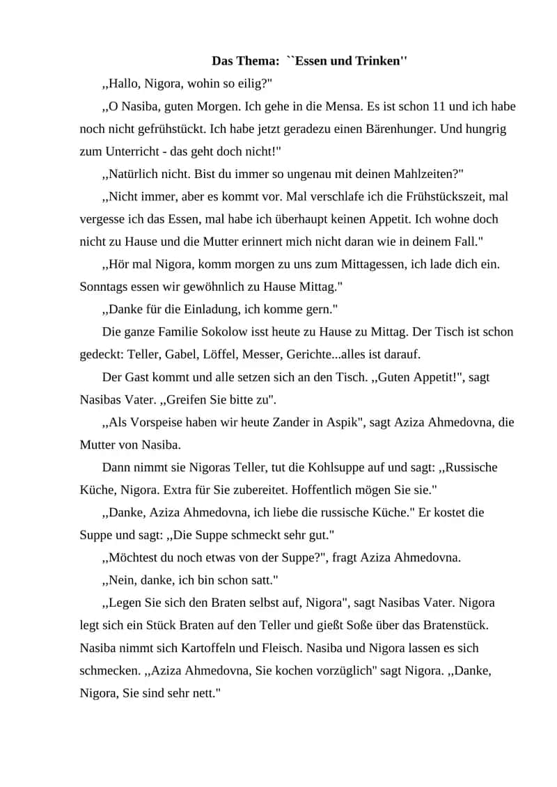 `Essen und Trinken