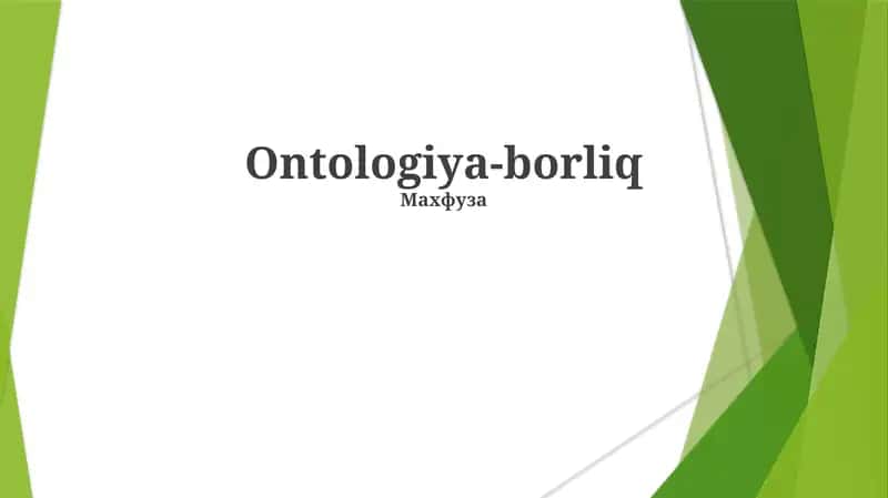 Ontologiya-borliq
