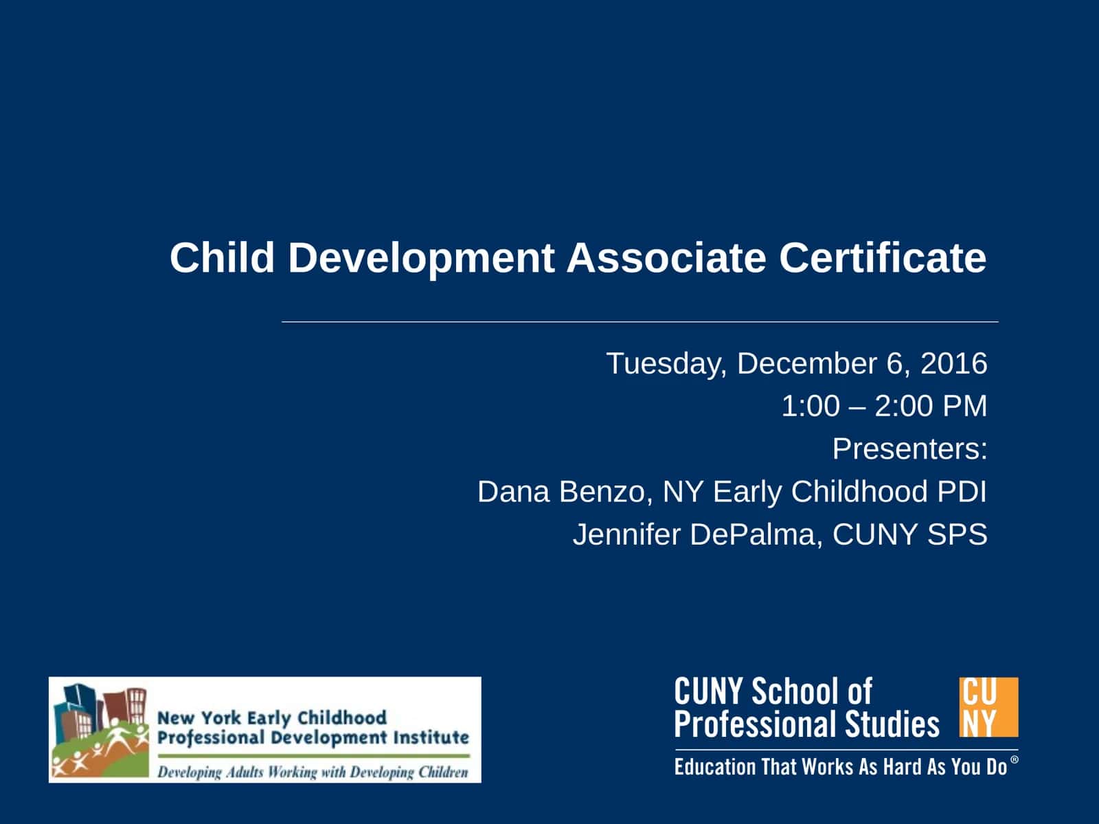 Child Development Associate Certificate