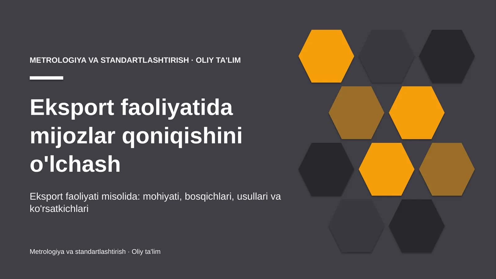 eksport faoliyatida mijozlar qoniqishini o'lchash 7565