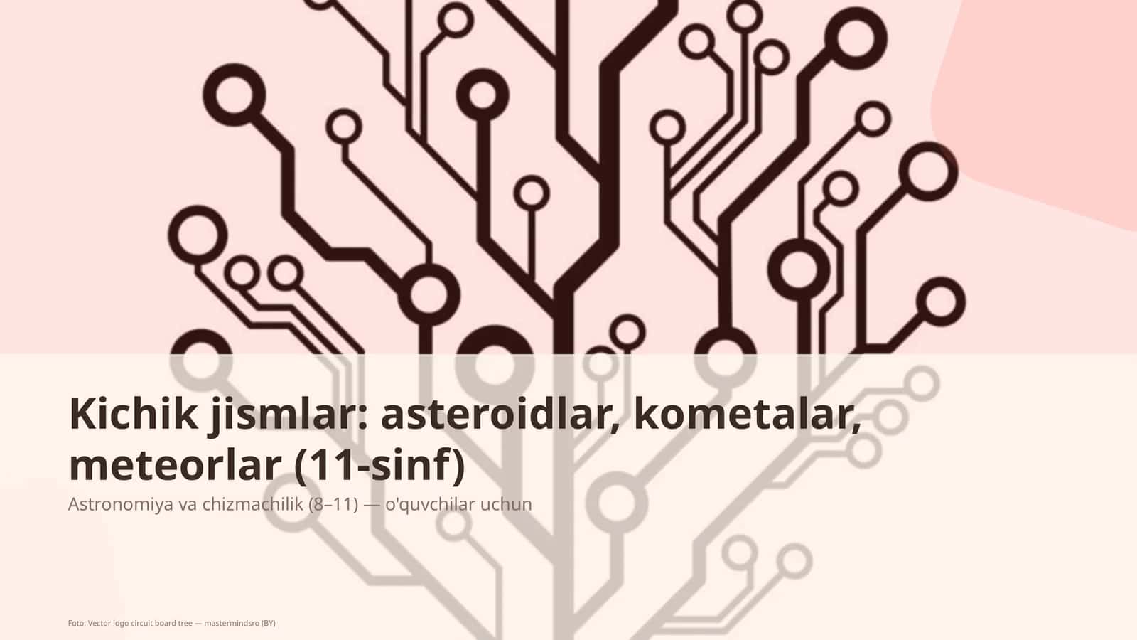 Astronomiya va chizmachilik (8– 11) — o'quvchilar uchun