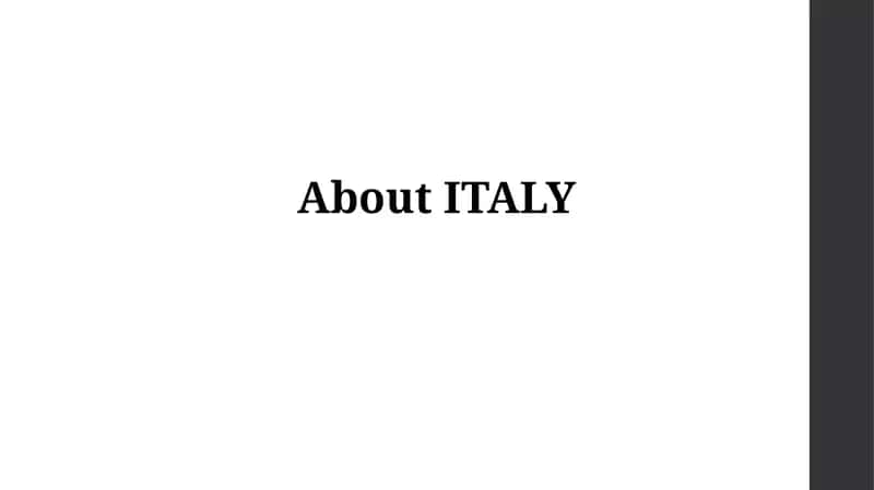 Italy: A Land of History and Beauty