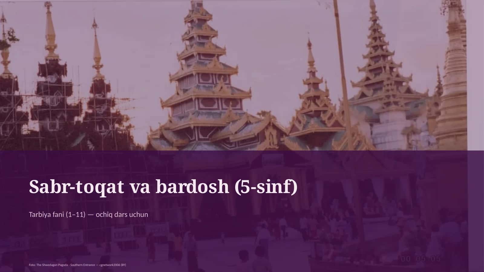 Sabr-toqat va bardosh (5-sinf)