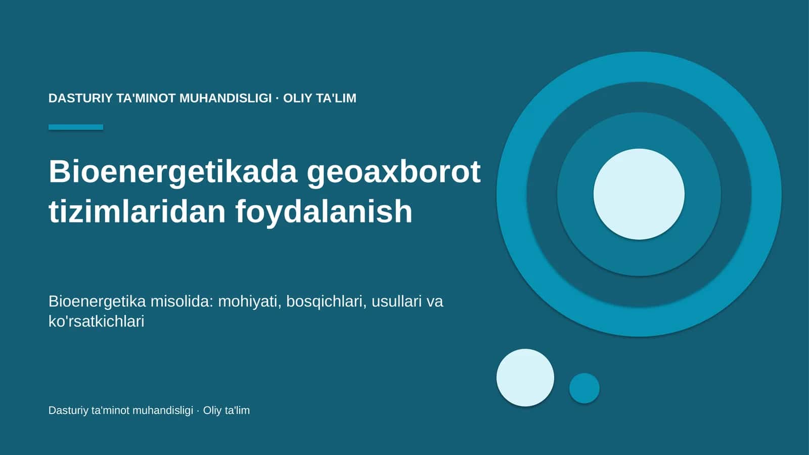 bioenergetikada geoaxborot tizimlaridan foydalanish 5446