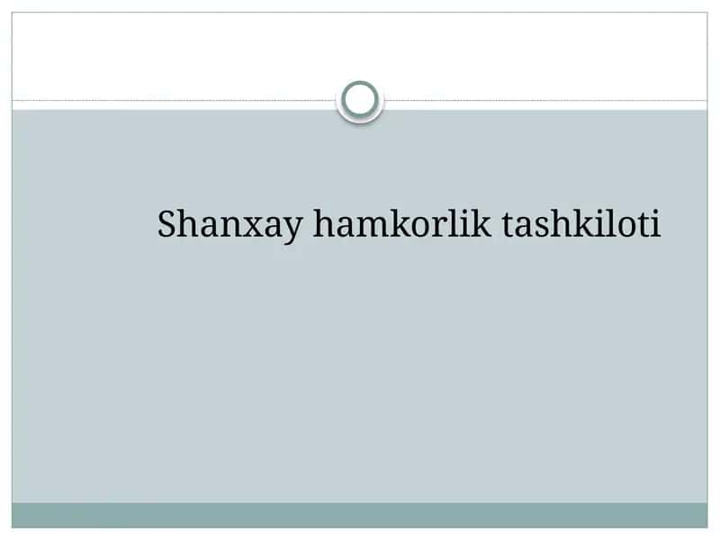 Shanxay Hamkorlik Tashkiloti