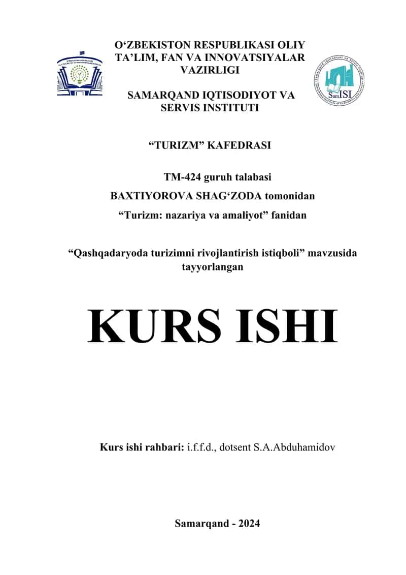 "Turizm: nazariya va amaliyot"